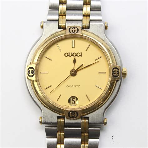 gucci around women two tone watch